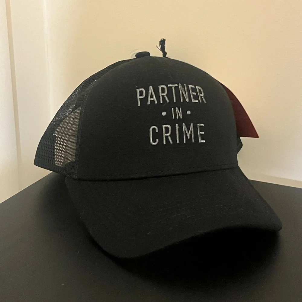 Reddy Partner in Crime Trucker Hat for Pet Parents/ dog mom and dad! New unisex - Picture 3 of 8